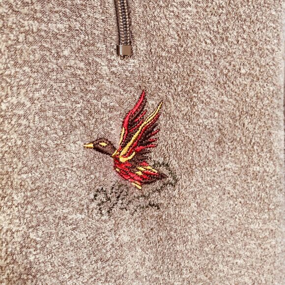 Landhaus Top Brown 1/4 Zip Pullover Waterfall Fleece - Picture 5 of 6